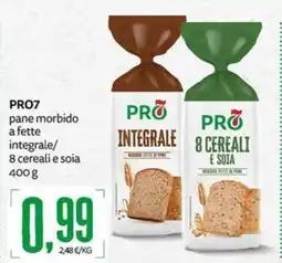 PRO7 Supermercati PRO7 pane morbido integrale/8 cereali e soia offerta