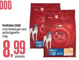 PRO7 Supermercati Purina One crocchette per cani pollo/agnello offerta