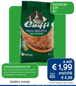 Centro Oceano Pasta precotta con ortaggi Ciuffi offerta