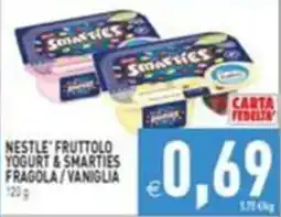 Supermercati Agorà Nestlé Fruttolo Yogurt & Smarties offerta