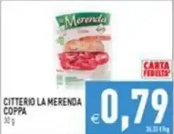 Supermercati Agorà Citterio la merenda coppa offerta