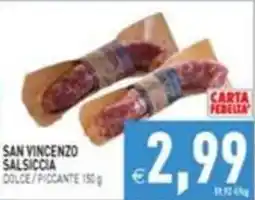 Supermercati Agorà San Vincenzo Salsiccia offerta