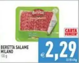 Supermercati Agorà Beretta salame milano offerta