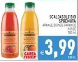 Supermercati Agorà Scaldasole bio spremuta arance bionde / arance rosse offerta