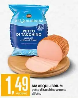 PRO7 Supermercati AIA AEQUILIBRIUM petto di tacchino arrosto offerta
