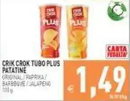 Supermercati Agorà Crik Crok tubo plus patatine offerta