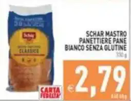 Supermercati Agorà Schar Mastro panettiere pane bianco senza glutine offerta
