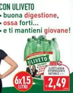 Supermercati Agorà Uliveto acqua effervescente naturale offerta