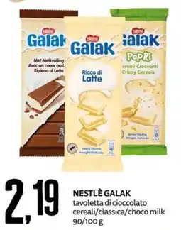 PRO7 Supermercati Nestlé Galak tavola di cioccolato offerta