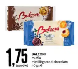 PRO7 Supermercati Balconi muffin mirtilli/gocce di cioccolato offerta