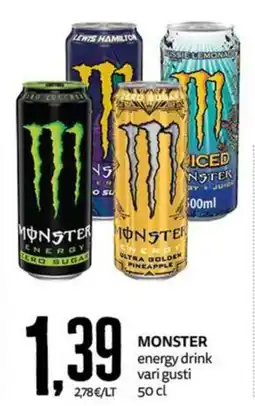 PRO7 Supermercati Monster energy drink offerta