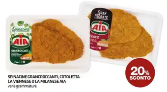 Spinacine gran croccanti cotolella viennese o milanese AIA