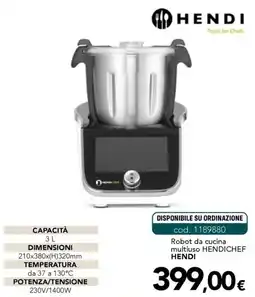 Altasfera Robot da cucina multiuso HENDICHEF HENDI offerta