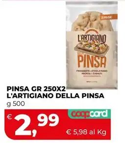 Coop Master Alleanza 3.0 Pinsa L'Artigiano della pinsa offerta