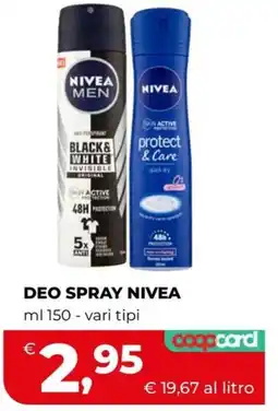 Coop Master Alleanza 3.0 Deo spray Nivea offerta