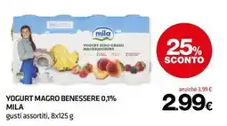 Superconti Yogurt magro benessere 0,1% mila offerta