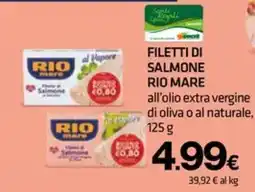 Superconti Filetti di salmone Rio Mare offerta