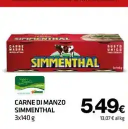 Superconti Carne di manzo Simmenthal offerta