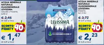 Esselunga Acqua minerale naturale oligominerale levissima offerta