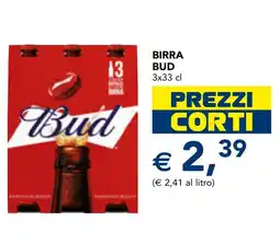 Esselunga Birra Bud offerta