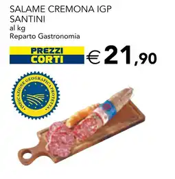 Esselunga Salame Cremona IGP Santini offerta