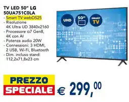 Esselunga TV LED 50" LG offerta