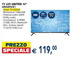 Esselunga TV LED United 32" offerta