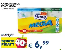 Esselunga Carta igienica Foxy Mega offerta