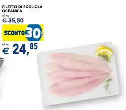 Esselunga Filetto di sogliola oceanica offerta