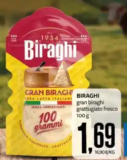 PRO7 Supermercati Biraghi gran biraghi grattugiato fresco offerta