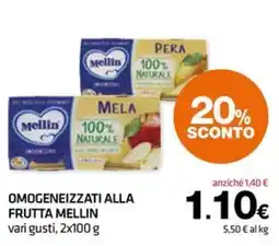 Superconti Omogeneizzati alla frutta Mellin offerta