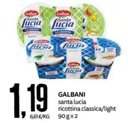 PRO7 Supermercati Galbani santa lucia ricottina classica offerta