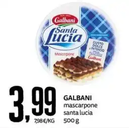 PRO7 Supermercati Galbani mascarpone santa lucia offerta