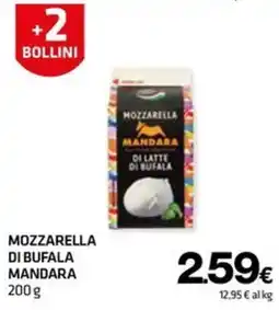Superconti Mozzarella di bufala Mandara offerta