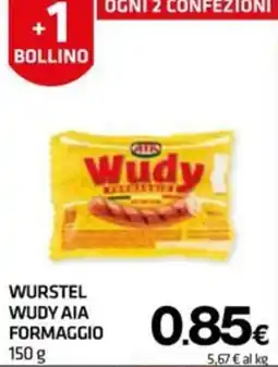 Superconti Wurstel Wudy Aia Formaggio offerta