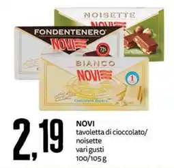 PRO7 Supermercati NOVI tavoletta di cioccolato offerta