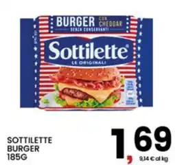 Interspar Sottilette burger offerta