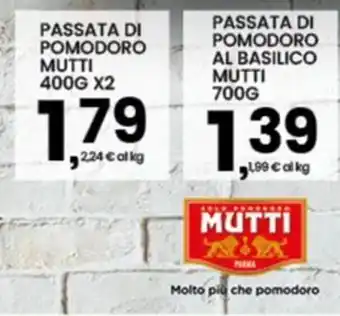 Interspar Passata di pomodoro Mutti offerta
