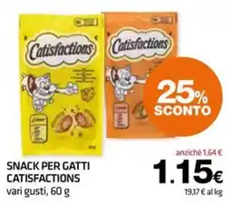 Superconti Snack per gatti Catisfactions offerta