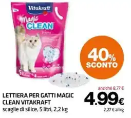 Superconti Lettiera per gatti Magic Clean Vitakraft offerta