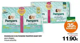 Superconti Pannolini o mutandine Pampers Baby Dry offerta