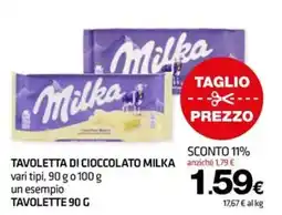 Superconti Tavoletta di cioccolato Milka offerta