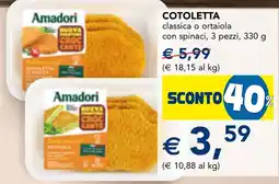 Esselunga Cotoletta Amadori offerta