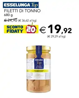 Esselunga Filetti di tonno Esselunga Top offerta