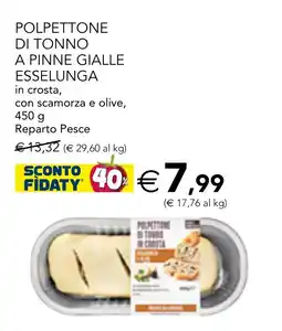 Esselunga Polpettone di tonno a pinne gialle Esselunga offerta