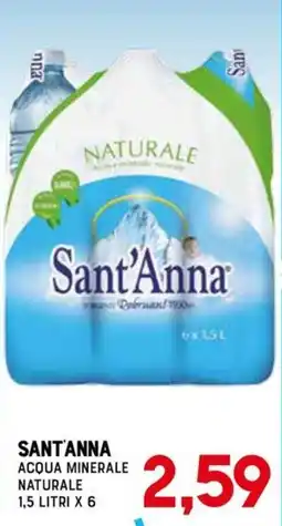 Gran Risparmio Sant'Anna acqua minerale naturale offerta
