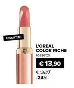 Il Tulipano L'oreal color riche rossetto offerta