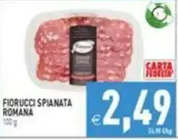 Supermercati Agorà Fiorucci spianata romana offerta