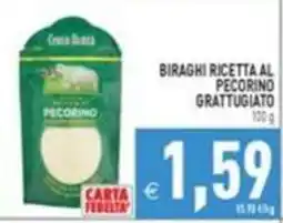 Supermercati Agorà Biraghi ricetta al pecorino grattugiato offerta