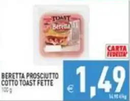 Supermercati Agorà Beretta prosciutto cotto toast fette offerta